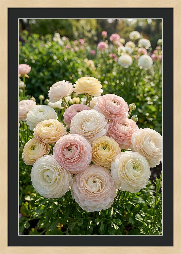 Ranunculus Layers In Bloom