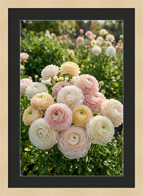Ranunculus Layers In Bloom