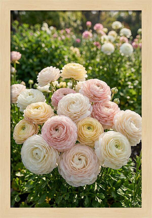 Ranunculus Layers In Bloom
