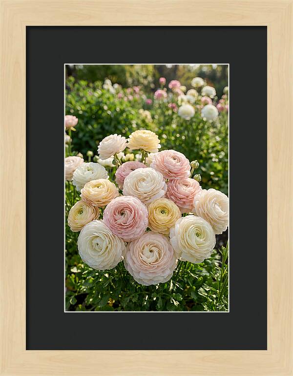 Ranunculus Layers In Bloom