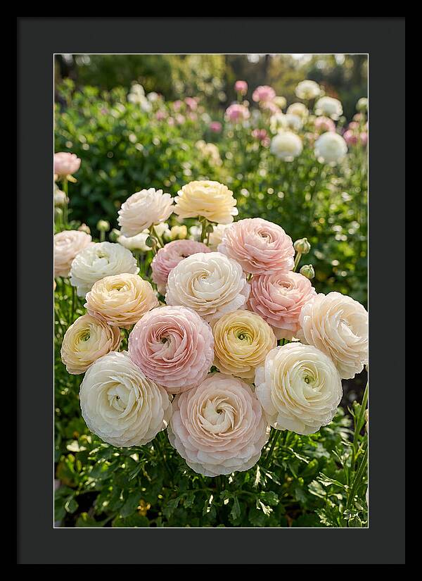 Ranunculus Layers In Bloom