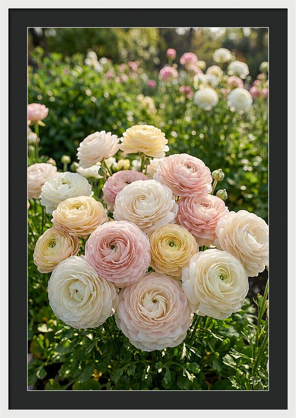 Ranunculus Layers In Bloom