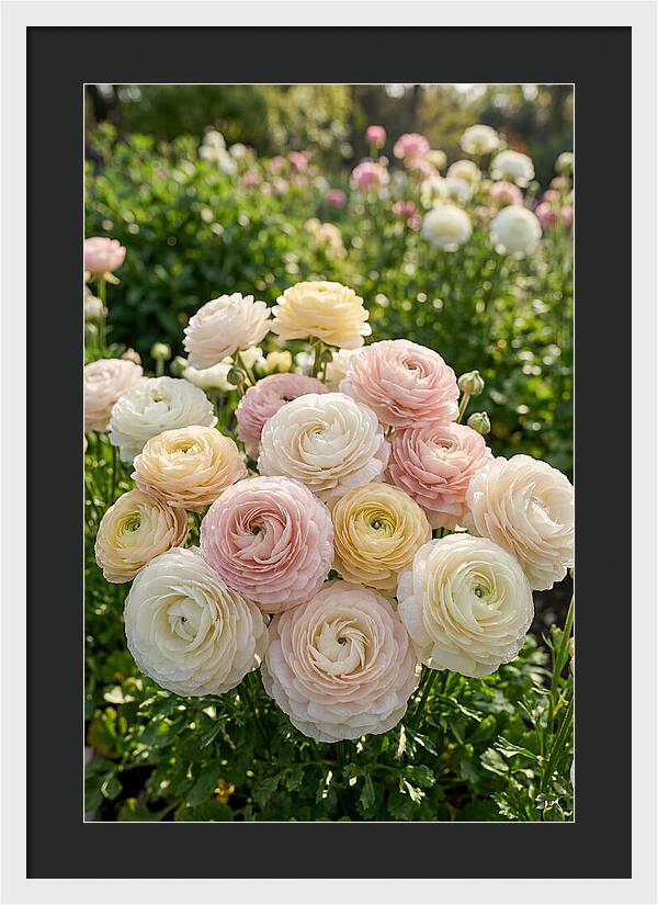 Ranunculus Layers In Bloom