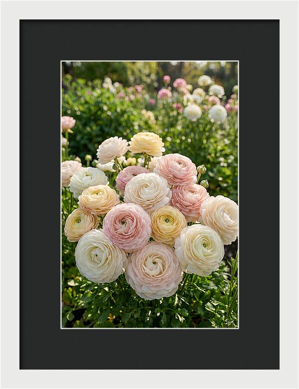 Ranunculus Layers In Bloom