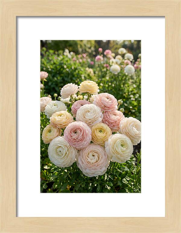 Ranunculus Layers In Bloom