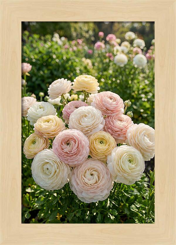 Ranunculus Layers In Bloom