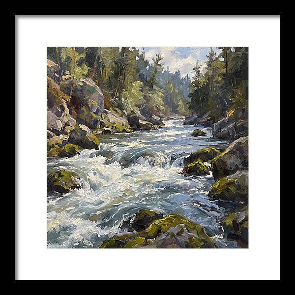 Rapid Water Flowing Through Rocks