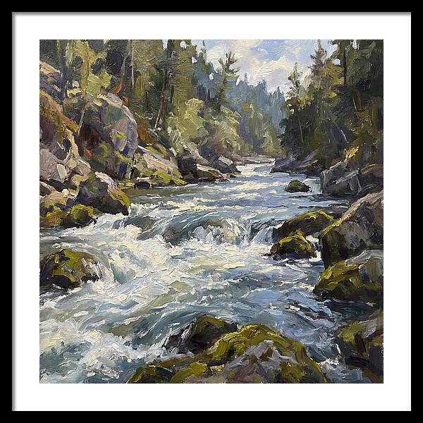 Rapid Water Flowing Through Rocks