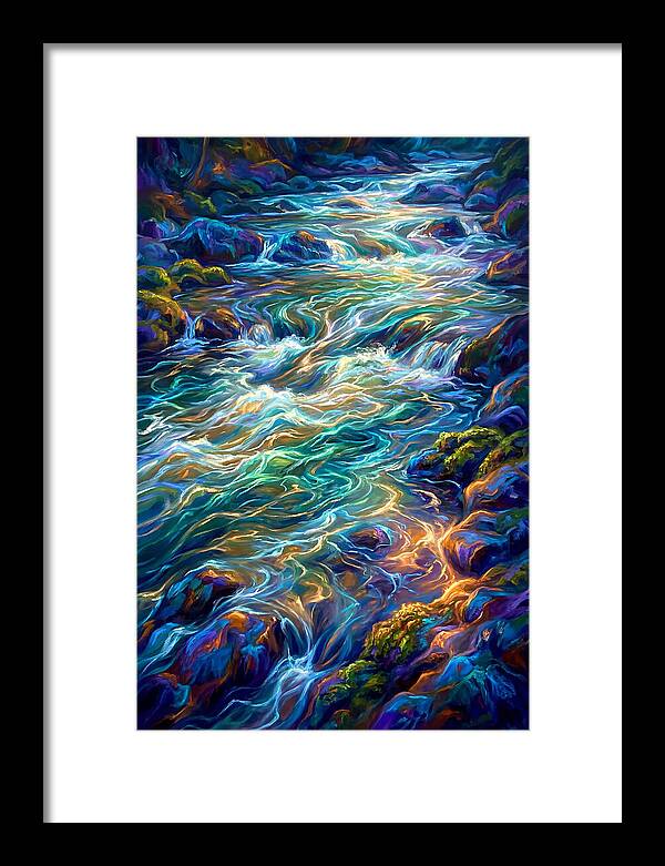 Rapids Flowing Through Rocks