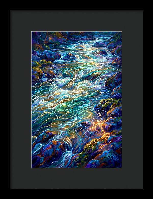Rapids Flowing Through Rocks