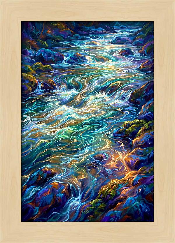 Rapids Flowing Through Rocks