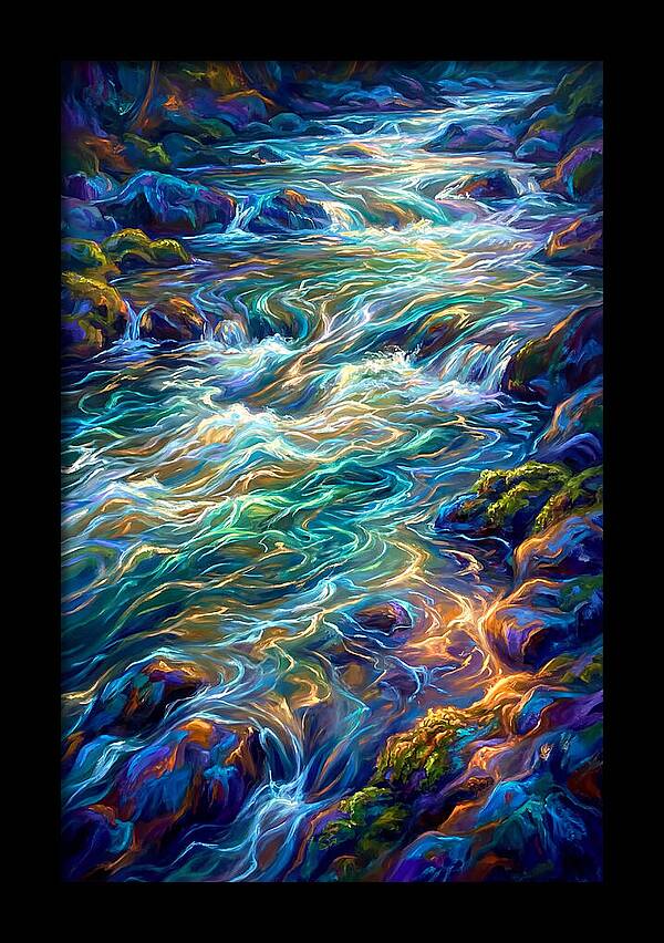 Rapids Flowing Through Rocks