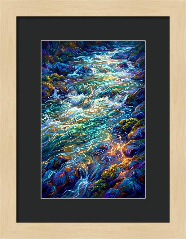 Rapids Flowing Through Rocks
