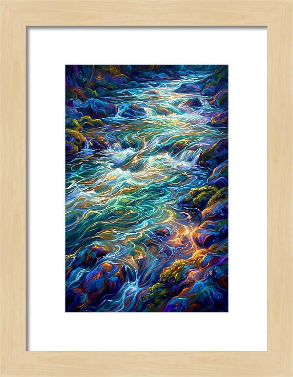 Rapids Flowing Through Rocks