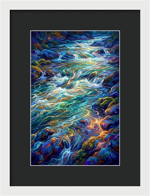 Rapids Flowing Through Rocks