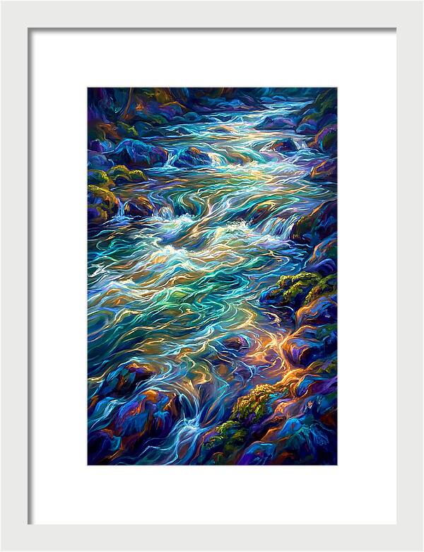 Rapids Flowing Through Rocks