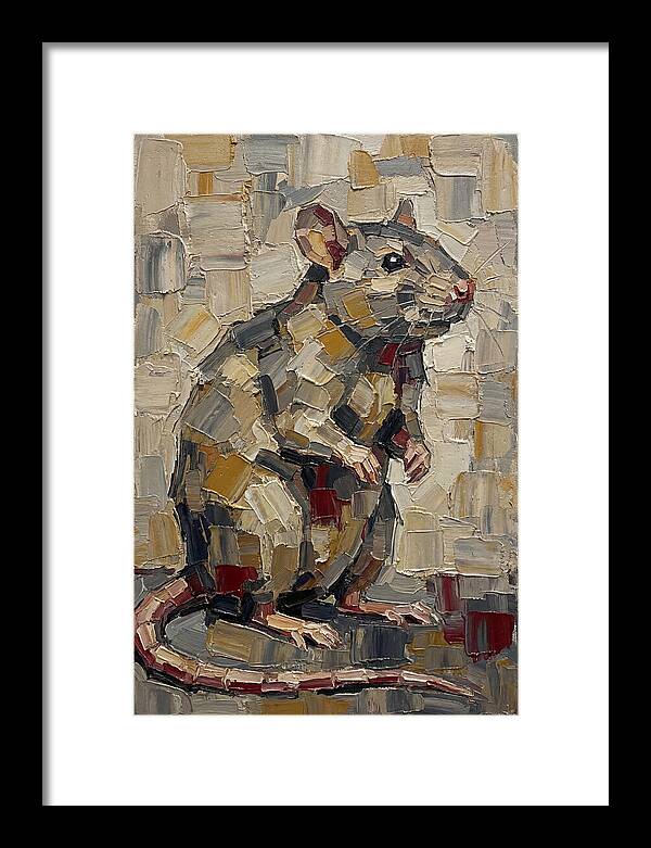 Rat In Palette Knife Style