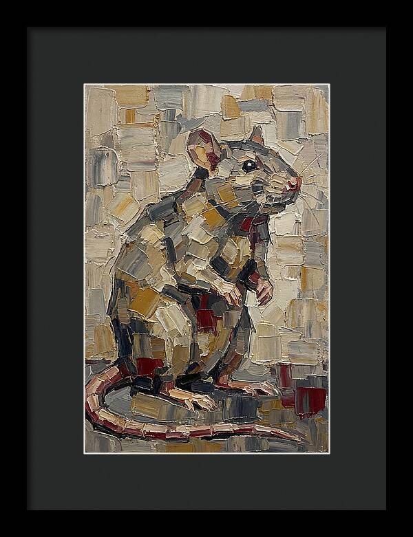 Rat In Palette Knife Style