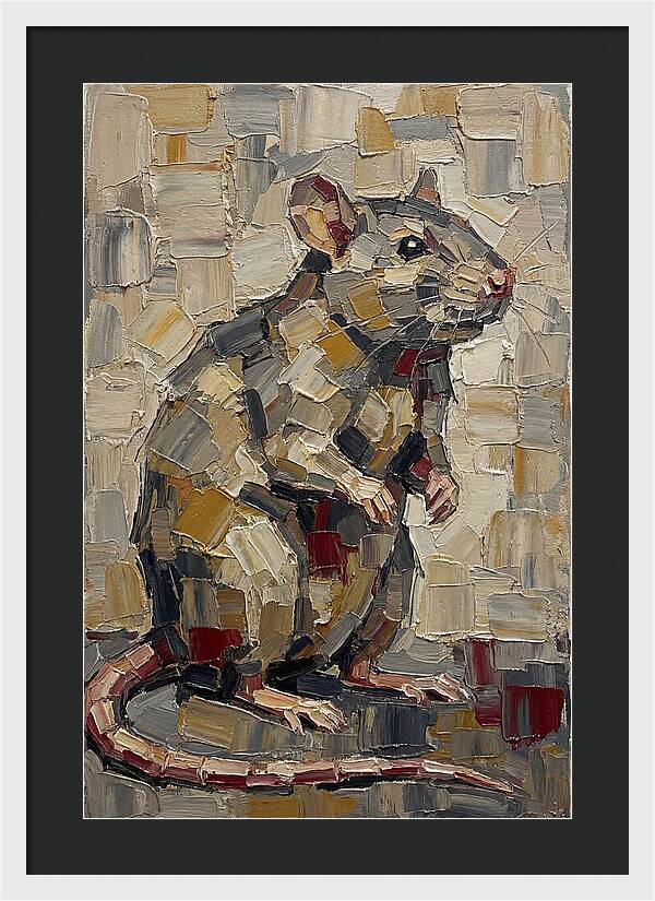 Rat In Palette Knife Style