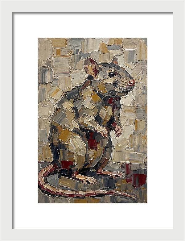 Rat In Palette Knife Style