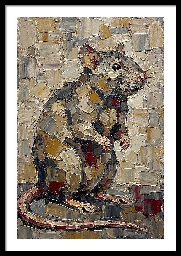 Rat In Palette Knife Style
