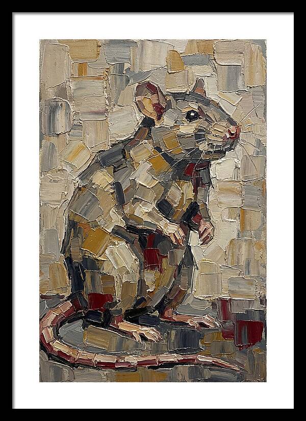 Rat In Palette Knife Style