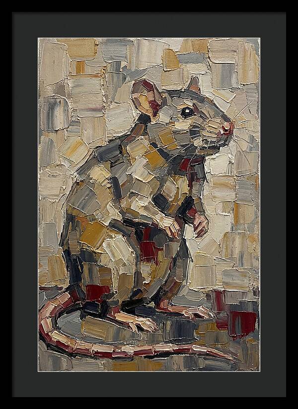 Rat In Palette Knife Style