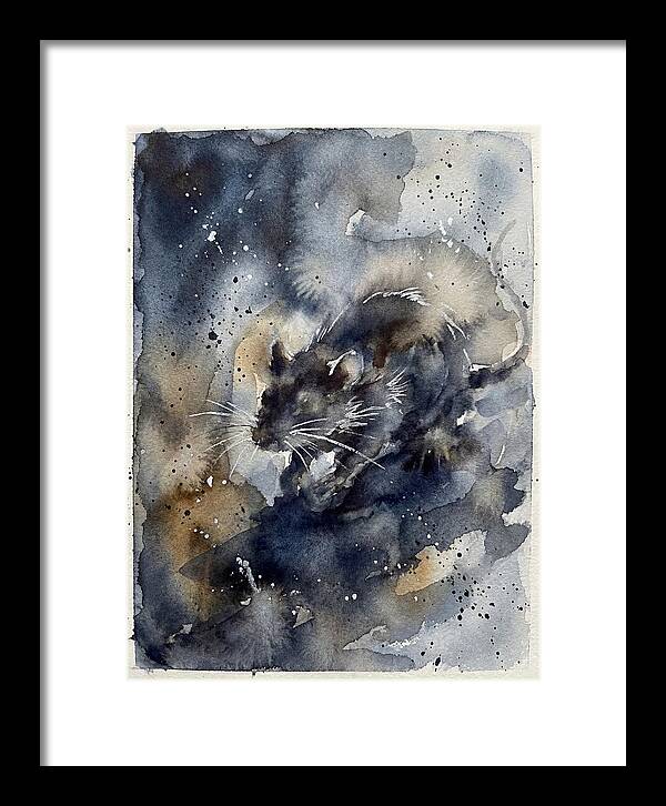 Rat In Watercolor Dreamscape