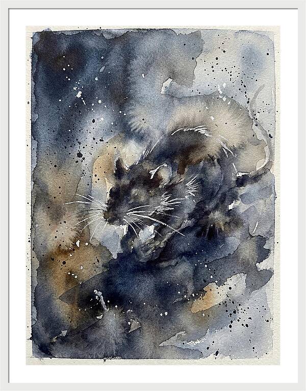 Rat In Watercolor Dreamscape