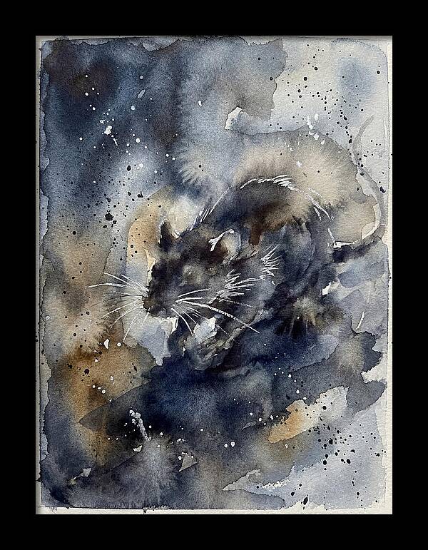 Rat In Watercolor Dreamscape