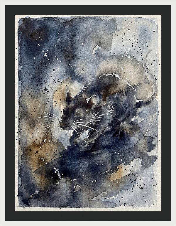 Rat In Watercolor Dreamscape