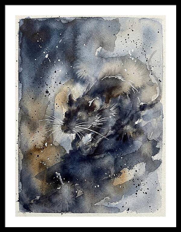 Rat In Watercolor Dreamscape