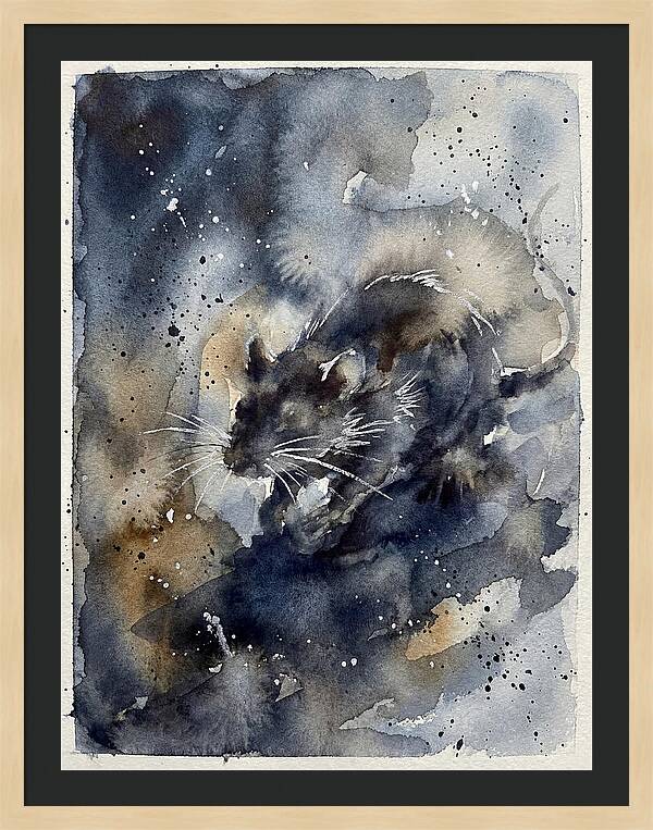 Rat In Watercolor Dreamscape