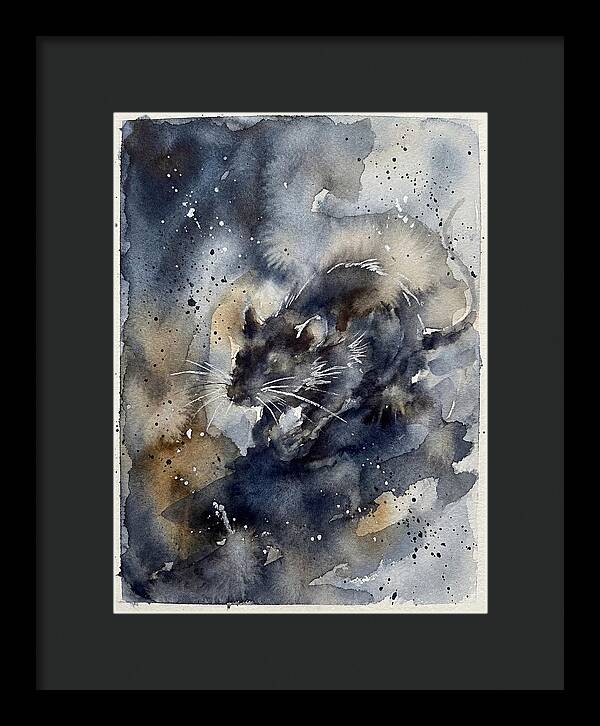 Rat In Watercolor Dreamscape