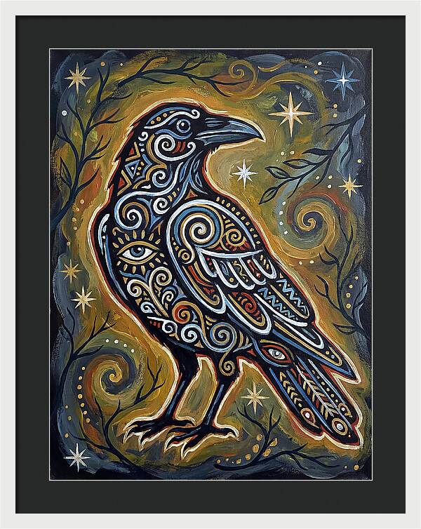 Raven Folk In Intricate Patterns