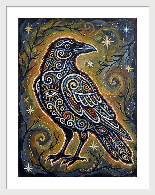 Raven Folk In Intricate Patterns