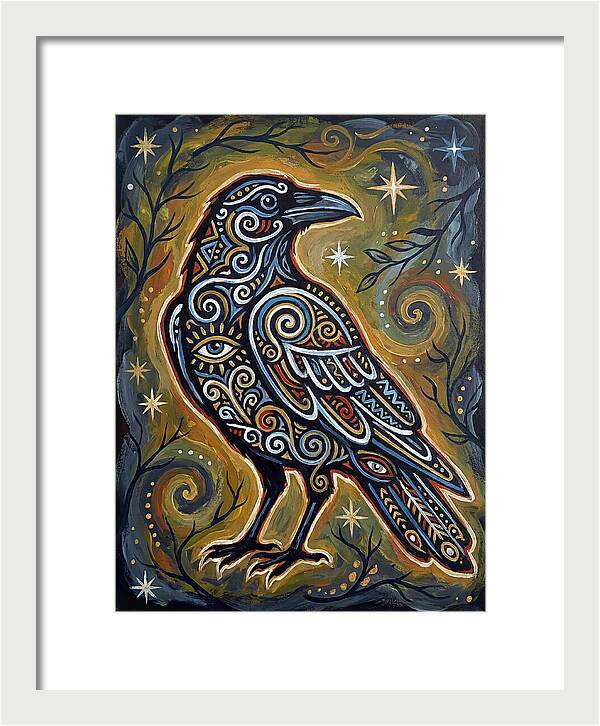 Raven Folk In Intricate Patterns