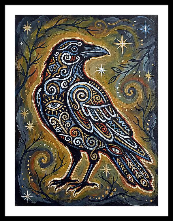 Raven Folk In Intricate Patterns
