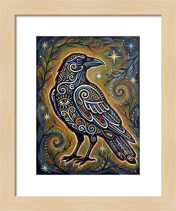 Raven Folk In Intricate Patterns