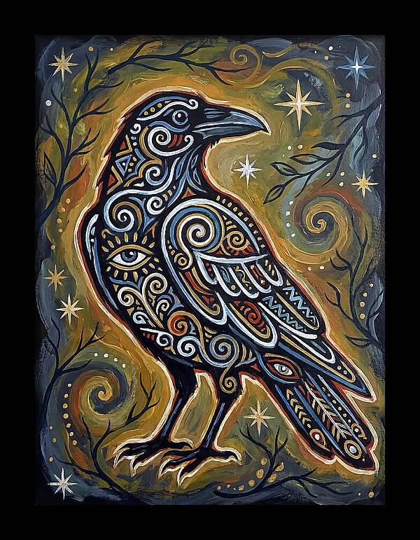 Raven Folk In Intricate Patterns