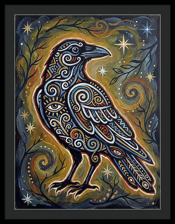 Raven Folk In Intricate Patterns