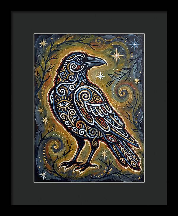 Raven Folk In Intricate Patterns