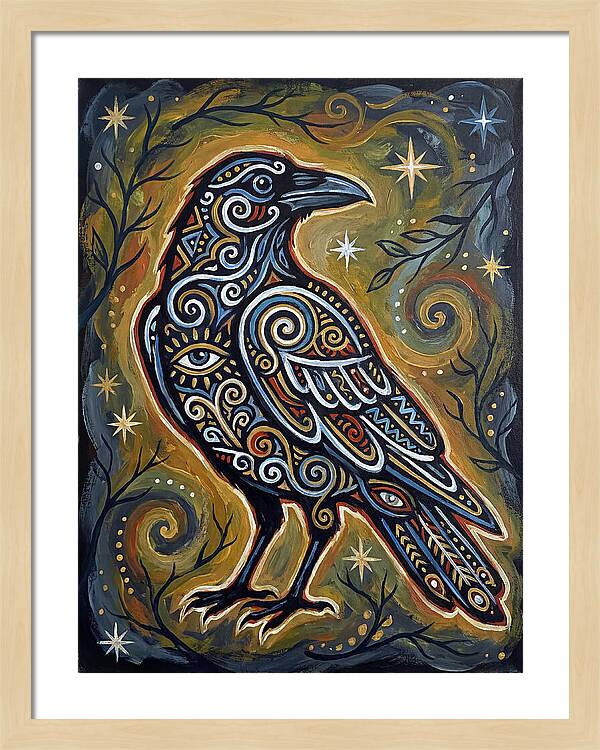 Raven Folk In Intricate Patterns