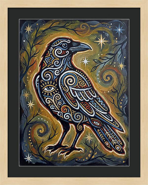 Raven Folk In Intricate Patterns
