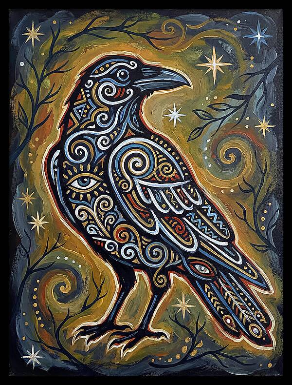 Raven Folk In Intricate Patterns