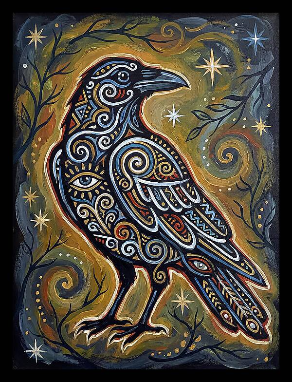 Raven Folk In Intricate Patterns