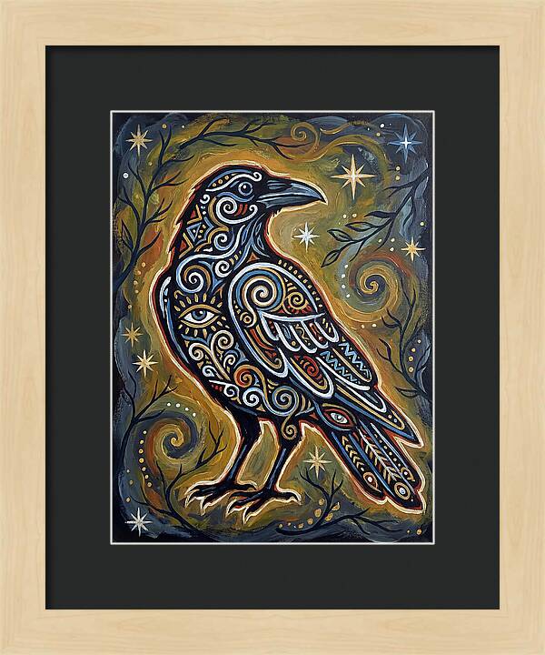 Raven Folk In Intricate Patterns