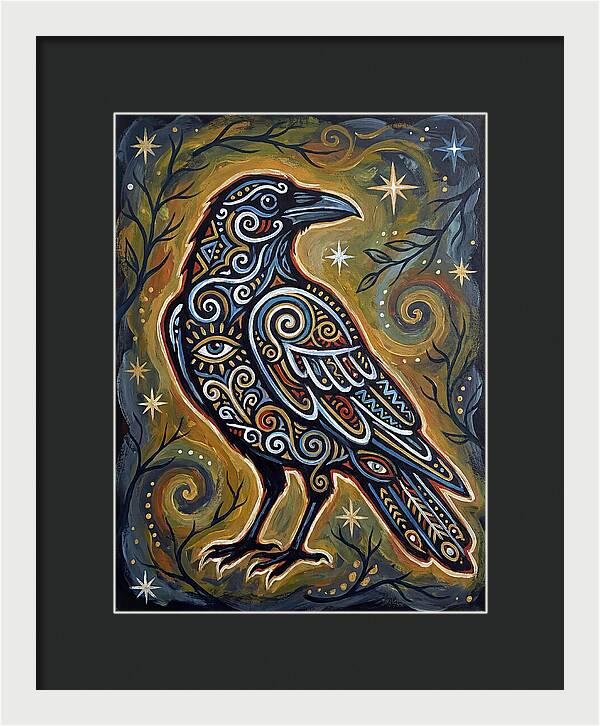 Raven Folk In Intricate Patterns