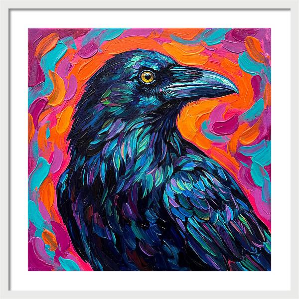 Raven In Vibrant Colors