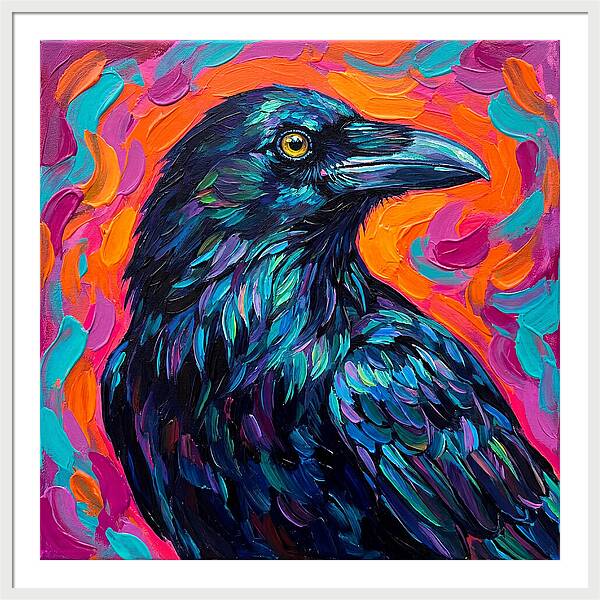 Raven In Vibrant Colors